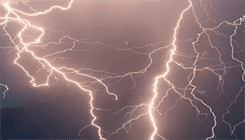 Lightning Strikes in Space 